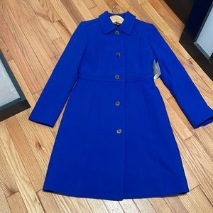 J. Crew NWT Lady Day Topcoat in Blue Wool Blend 6